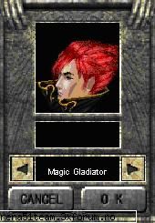 caracter start magic gladiator